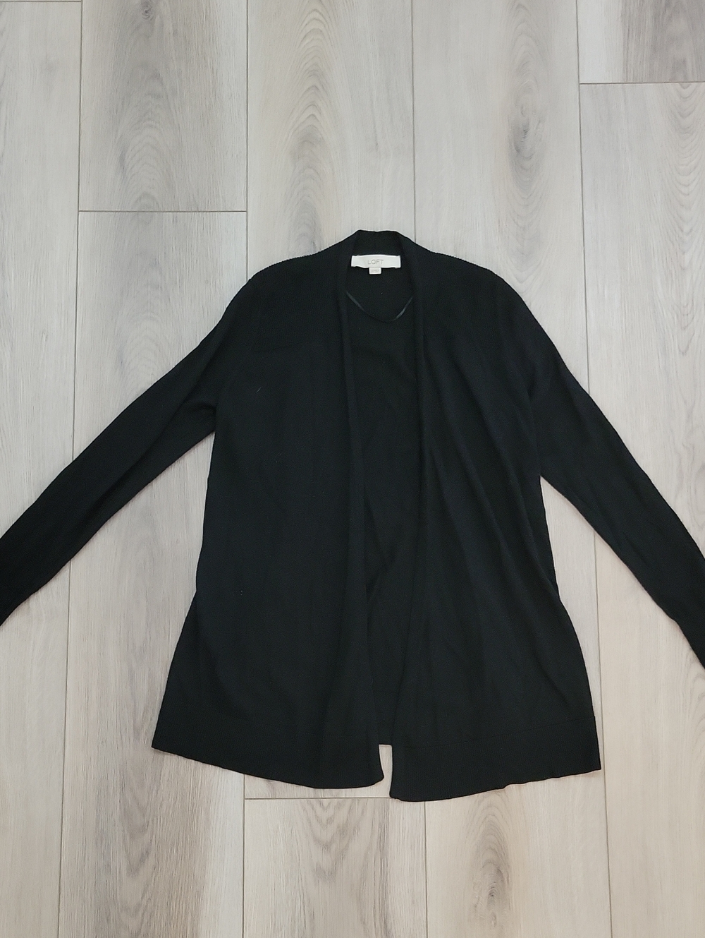 LOFT Black Open-Front Women's Cardigan